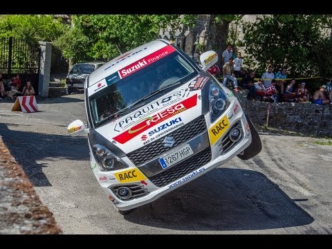 Librada Rallye Ourense 2014 - HD - Close Call - Rally car on two wheels - SJ4000 Camera