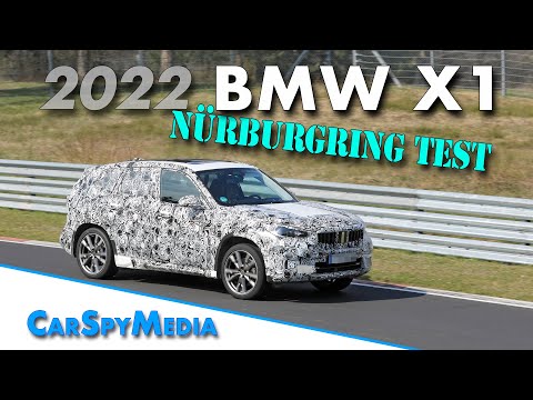 2022 BMW X1 prototype spied testing at the Nürburgring